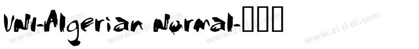 VNI-Algerian Normal字体转换